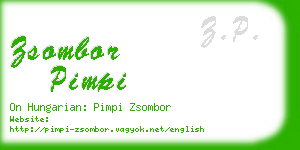 zsombor pimpi business card